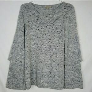 Beautiful bell sleeve Elisabetta sweater